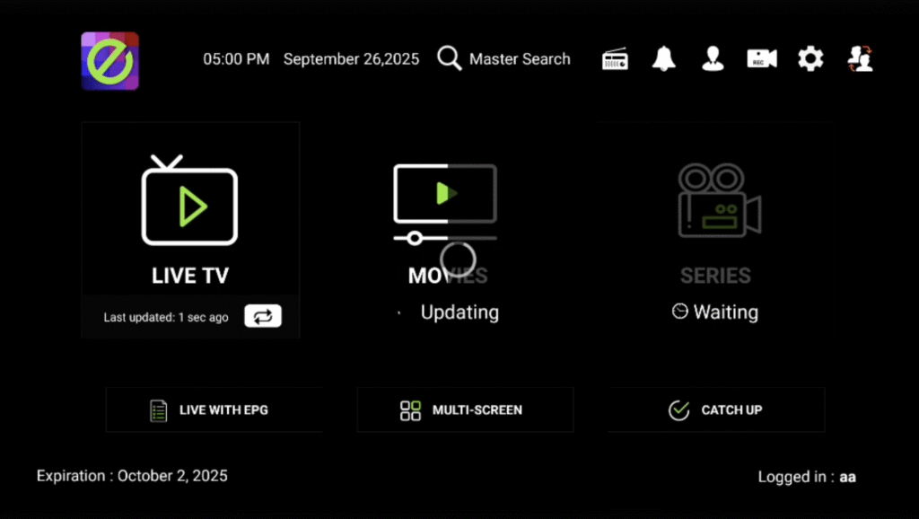 Exceptional Streaming Platform Landing Page