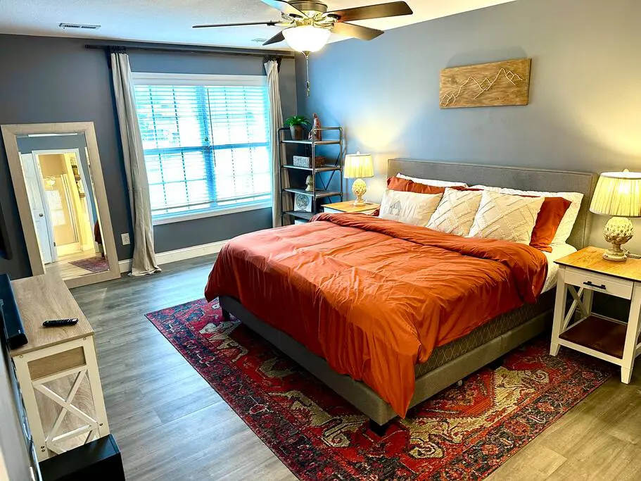 Bed Rocky Top Refuge Room Cozy Farmhouse